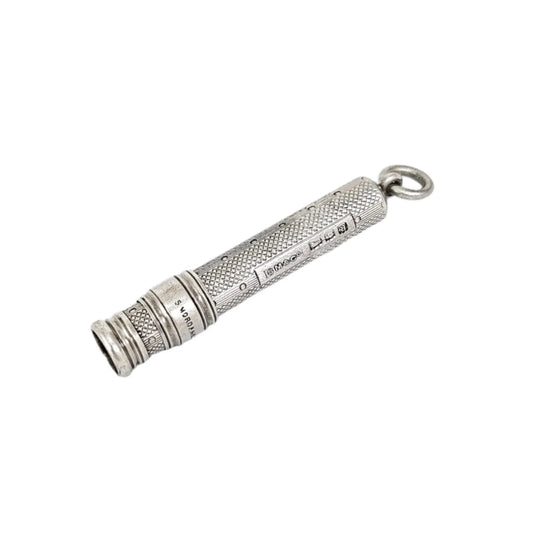 Edwardian Sampson Mordan engine turned mechanical propelling pencil