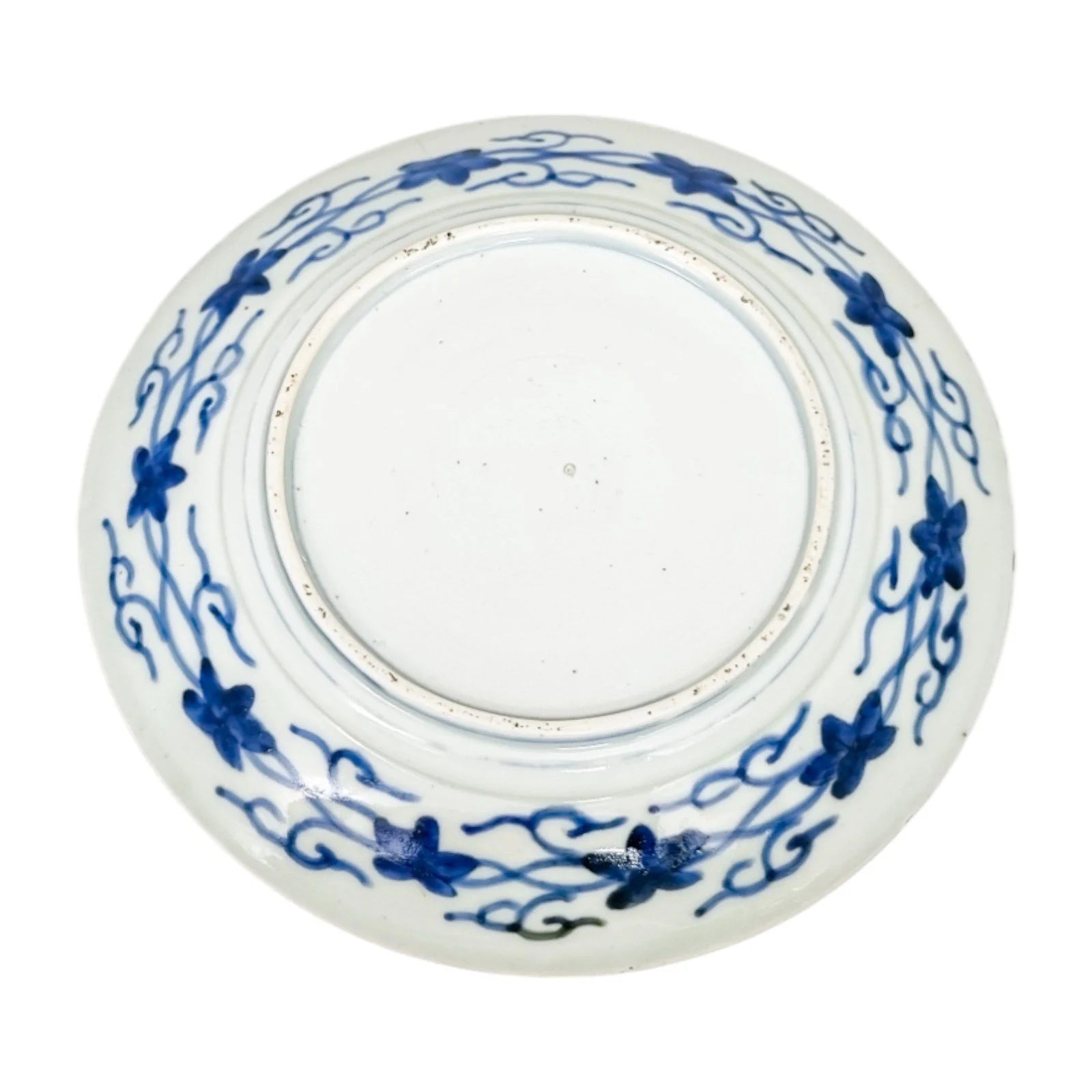 Japanese Meiji porcelain Arita Imari charger plate painted with flowers