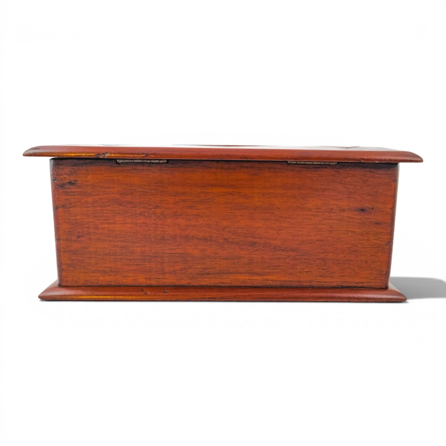 1790's Swedish Gustavian mahogany box, geometric inlay