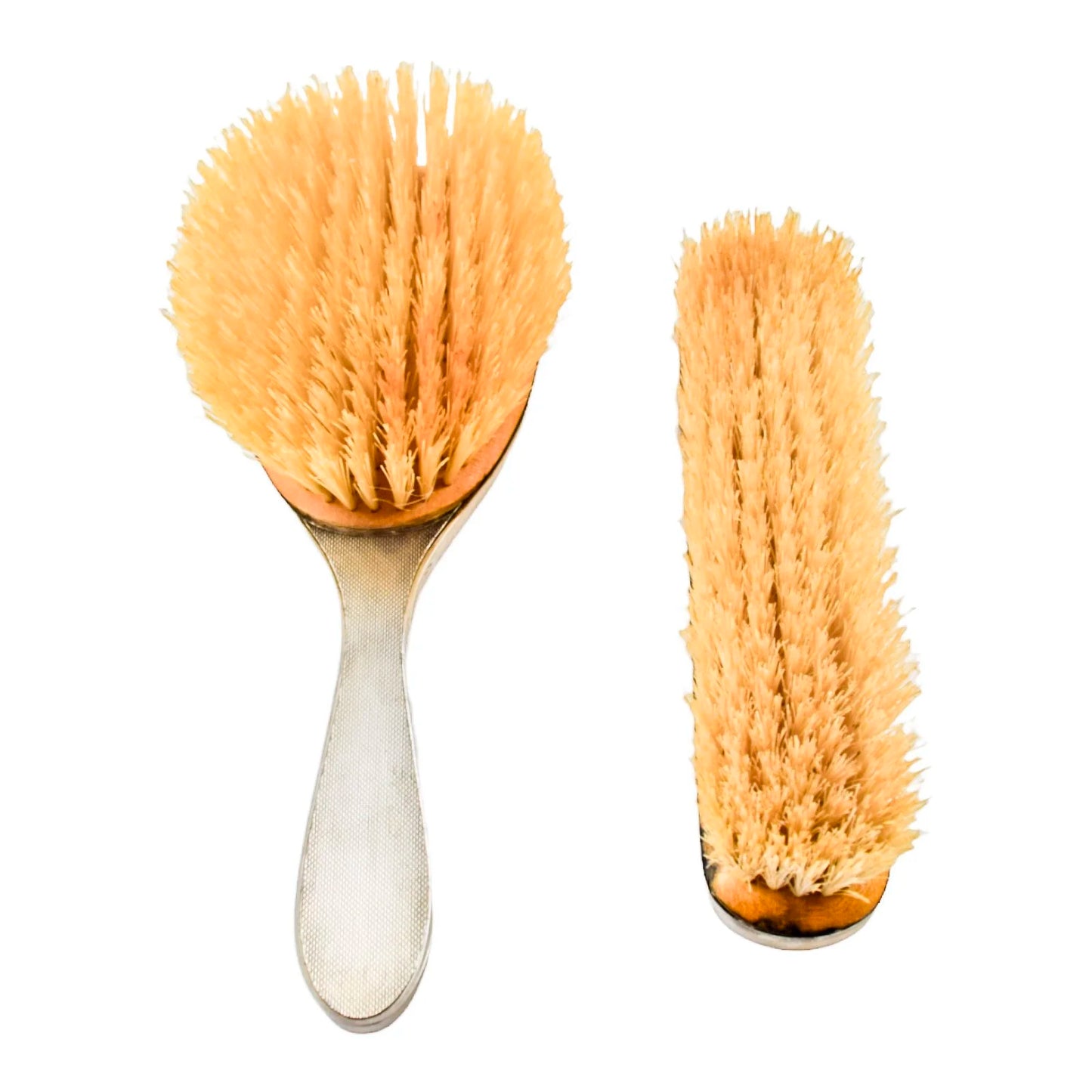 Art Deco style Garrard & Co pair of sterling silver brushes