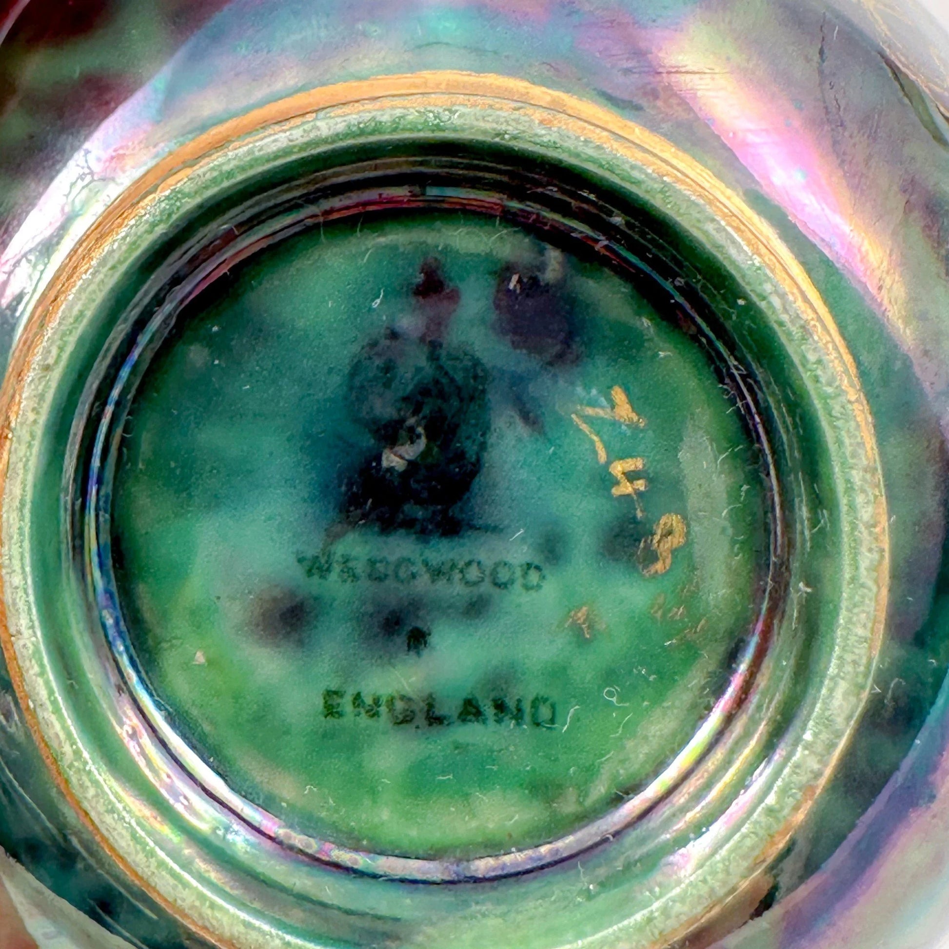 Daisy Makeig-Jones for Wedgwood miniature Fairyland lustre bowl, Tibetan dragon motif