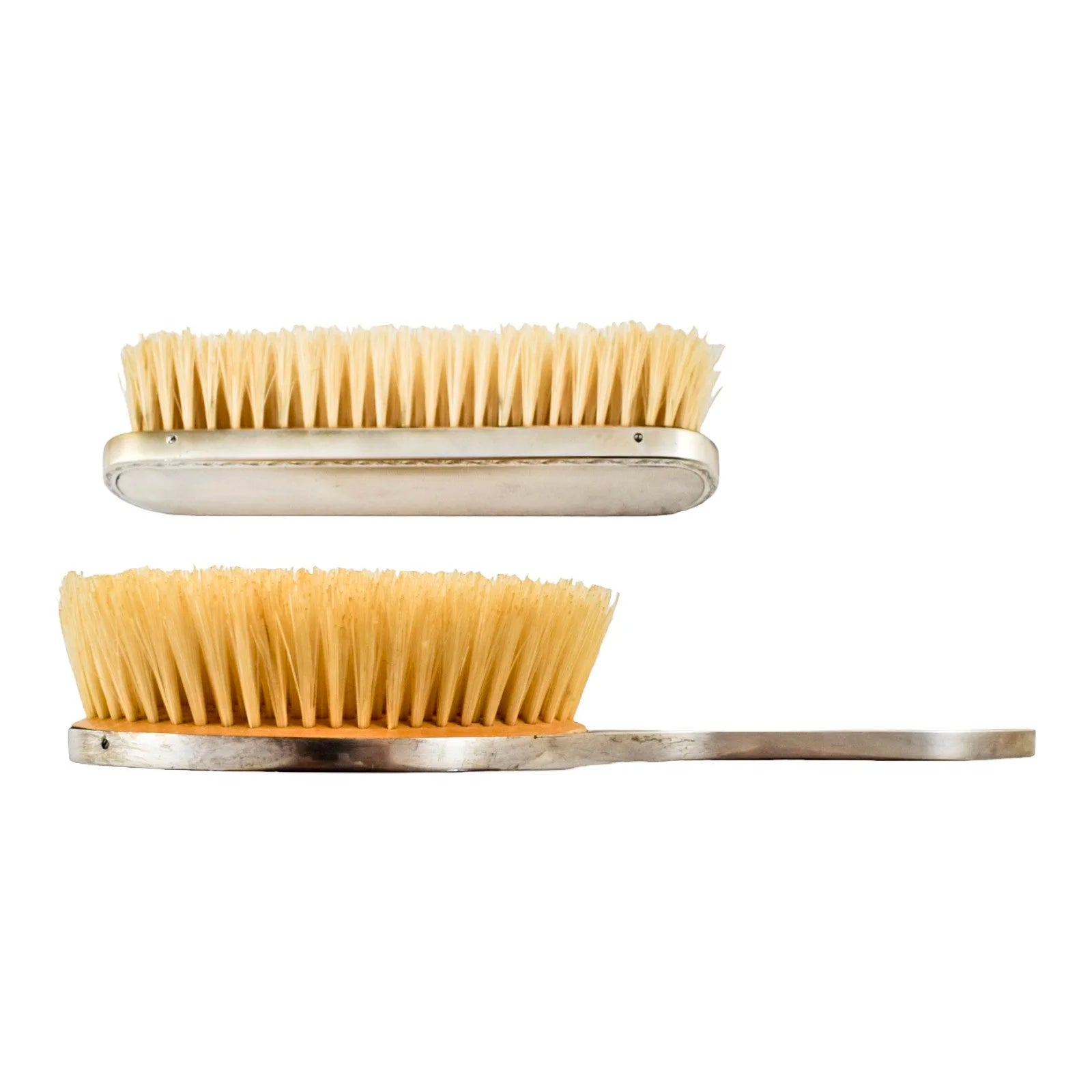 Art Deco style Garrard & Co pair of sterling silver brushes