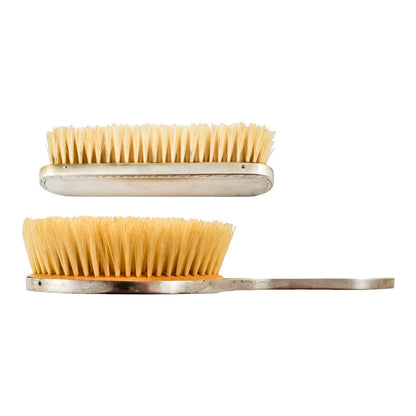Art Deco style Garrard & Co pair of sterling silver brushes