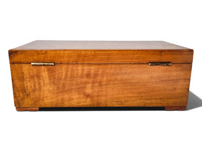 Victorian burr walnut jewellery box, c.1880