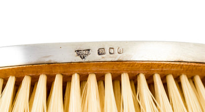 Art Deco style Garrard & Co pair of sterling silver brushes