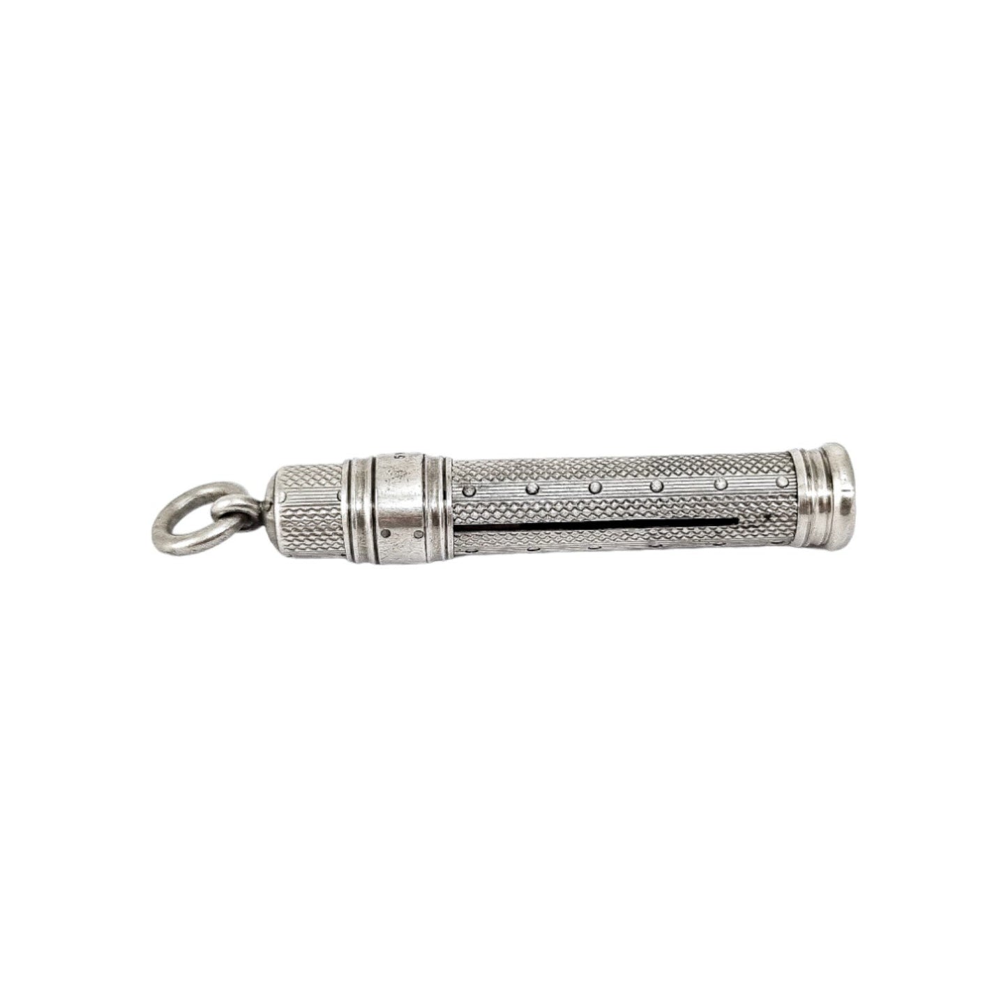 Edwardian Sampson Mordan engine turned mechanical propelling pencil