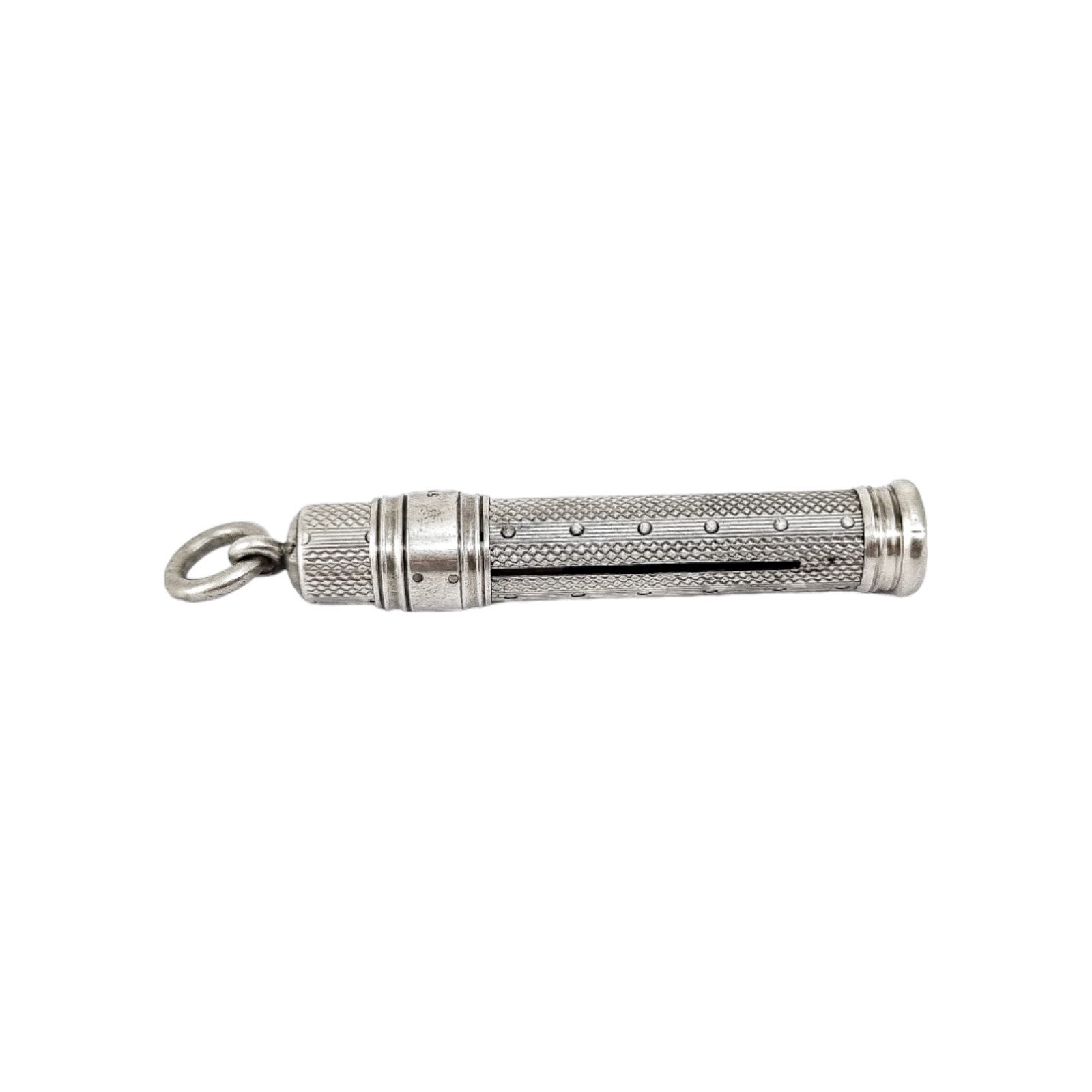 Edwardian Sampson Mordan engine turned mechanical propelling pencil