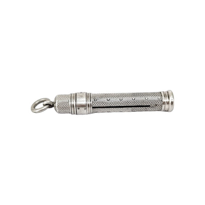 Edwardian Sampson Mordan engine turned mechanical propelling pencil