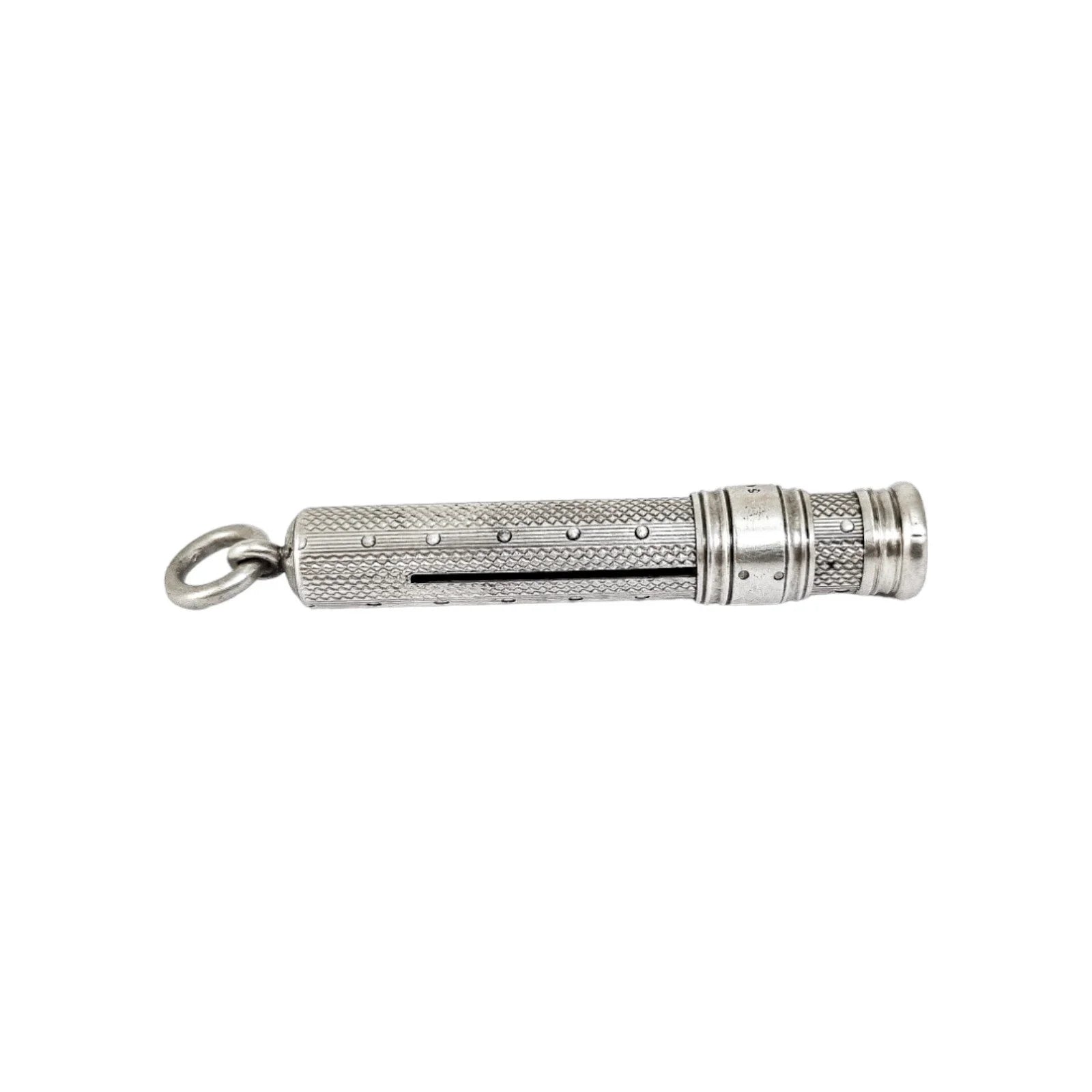Edwardian Sampson Mordan engine turned mechanical propelling pencil