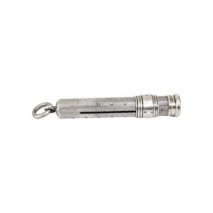 Edwardian Sampson Mordan engine turned mechanical propelling pencil