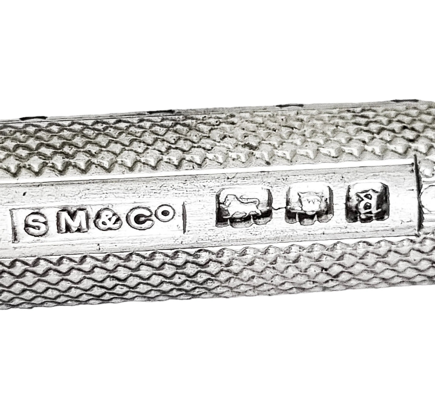 Edwardian Sampson Mordan engine turned mechanical propelling pencil
