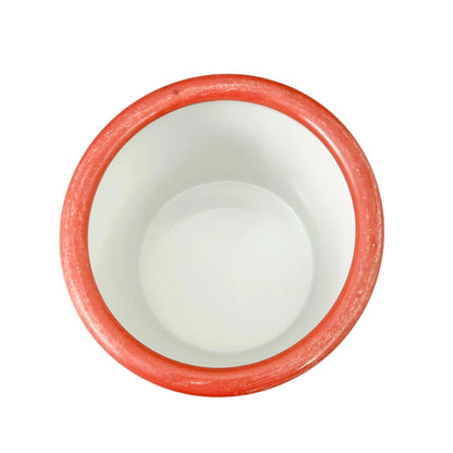 Chinese Republic porcelain brush pot in Yongzheng style with a butterfly and floral design