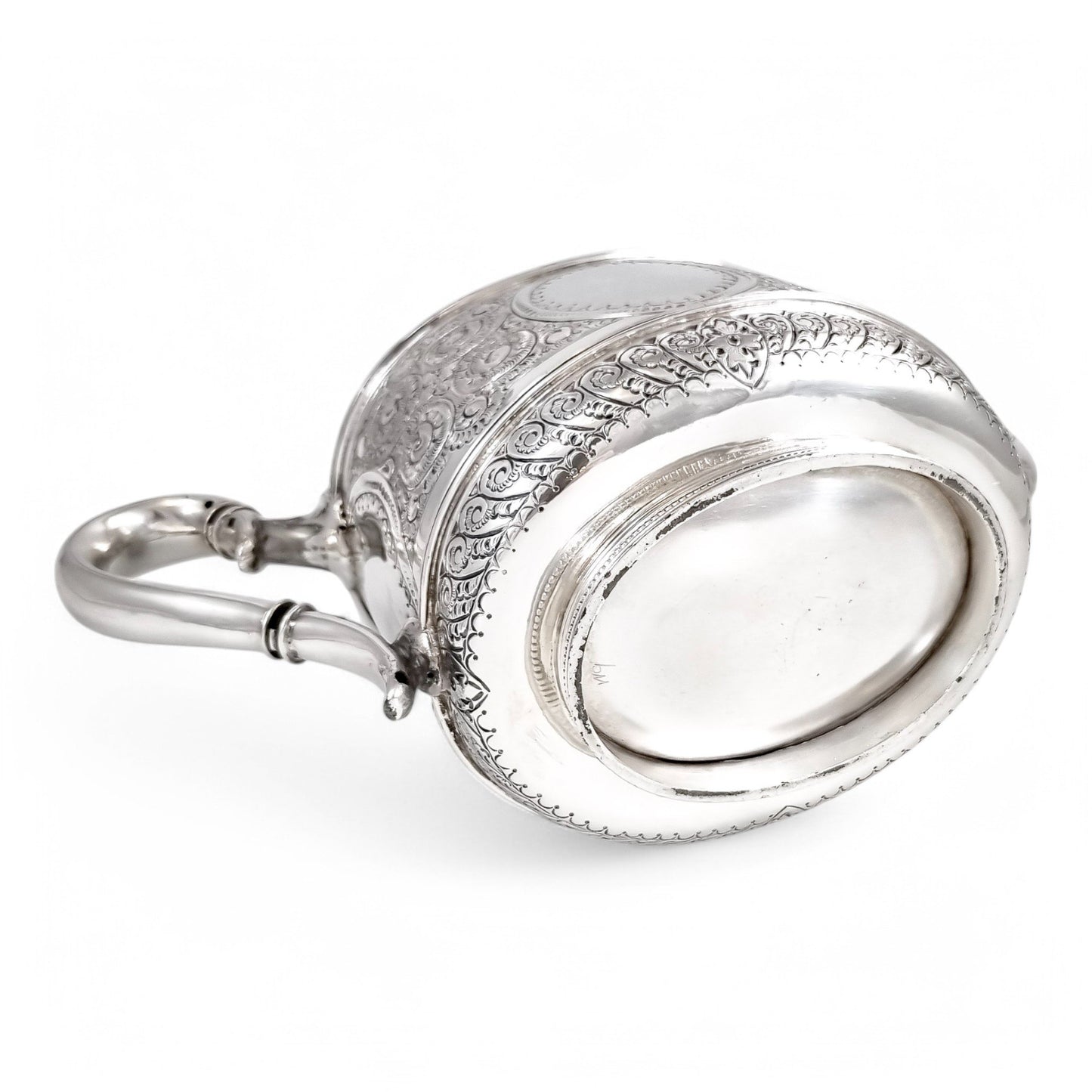 Antique Victorian silver plated three-piece tea set, Rococo Revival and Aestheticism, c. 1880s