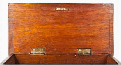 1790's Swedish Gustavian mahogany box, geometric inlay