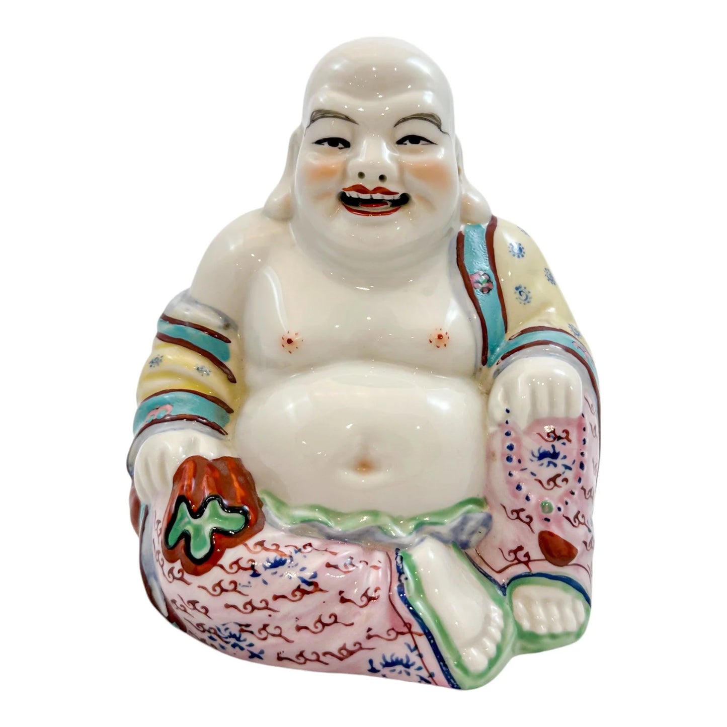 Chinese Republic porcelain Smiling Buddha figurine