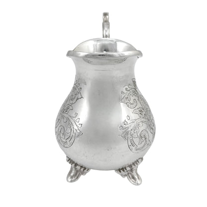 Victorian silver plated large four-piece tea and coffee set with bird finials to lids