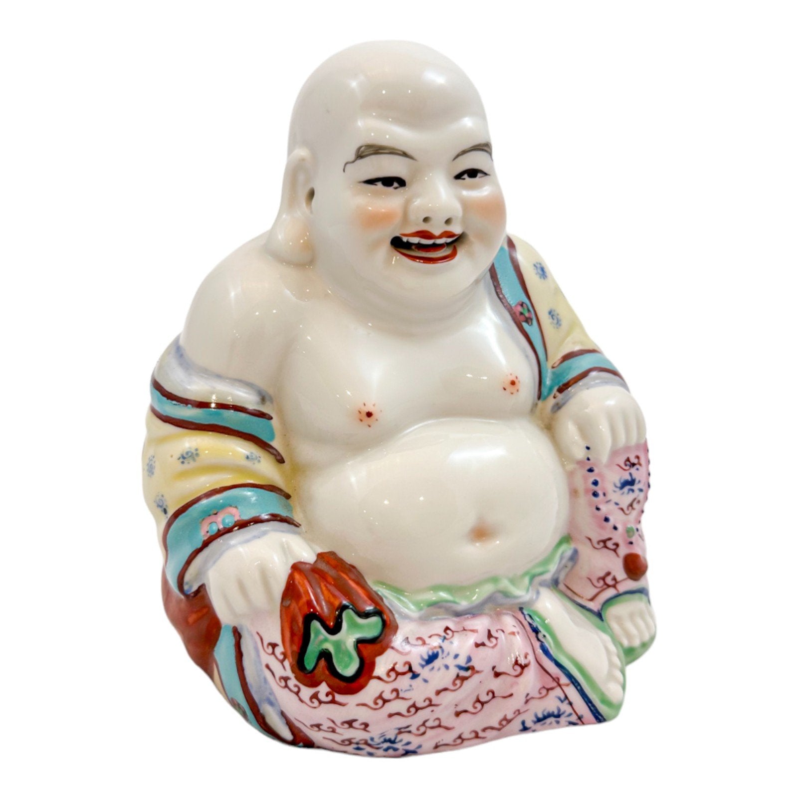 Chinese Republic porcelain Smiling Buddha figurine
