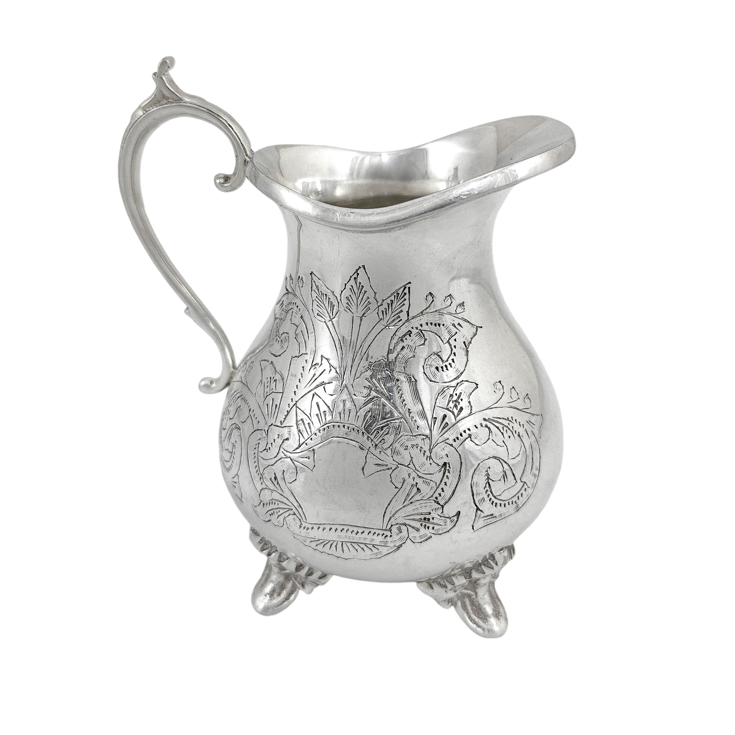 Victorian silver plated large four-piece tea and coffee set with bird finials to lids
