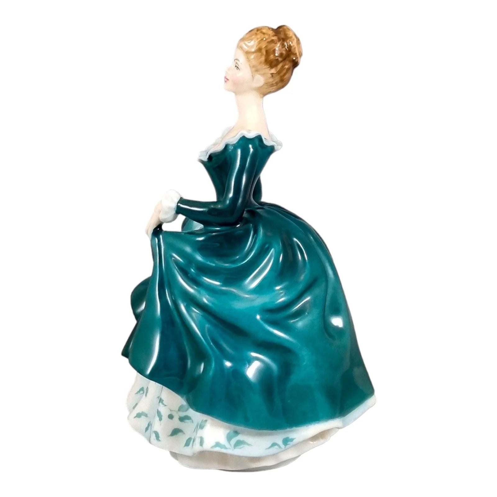 Royal Doulton porcelain figurine “Janine” HN2461, Lady in emerald green dress