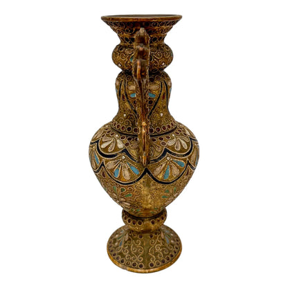 1890's Wilhelm Schiller & Sohn pottery ewer in Islamic style