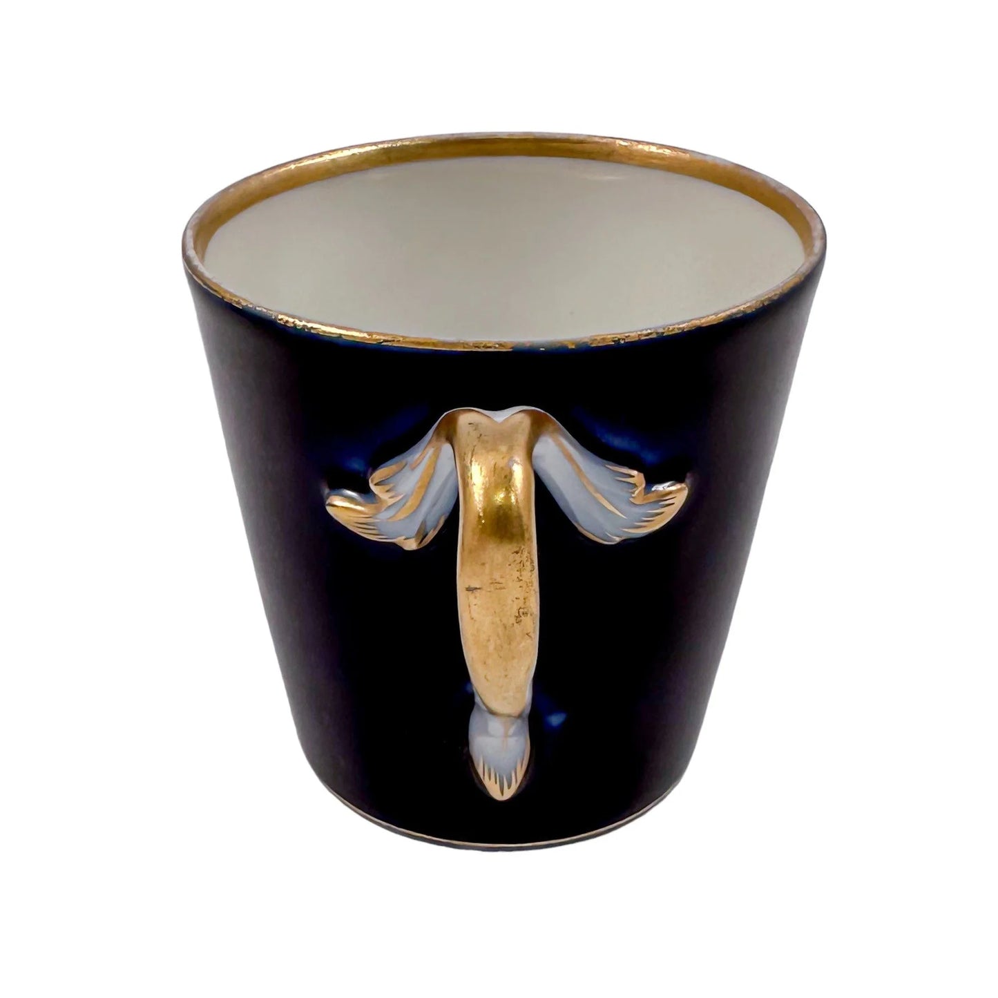 19th century 'Augustus Rex' German porcelain trembleuse cup and matching saucer