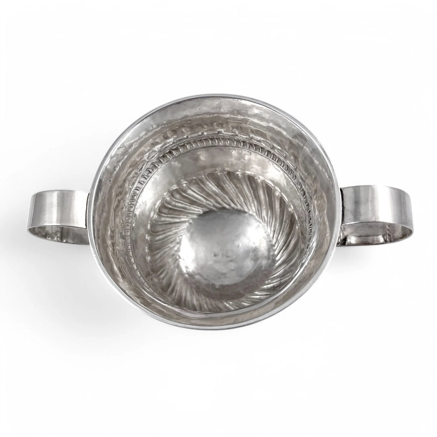 Georgian sterling silver two handled sugar bowl / porringer, William & Robert Peaston, 1761