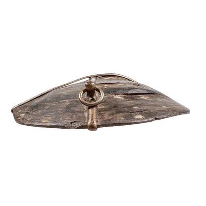 19th-century Flemish mother-of-pearl shell carving of fisherwoman