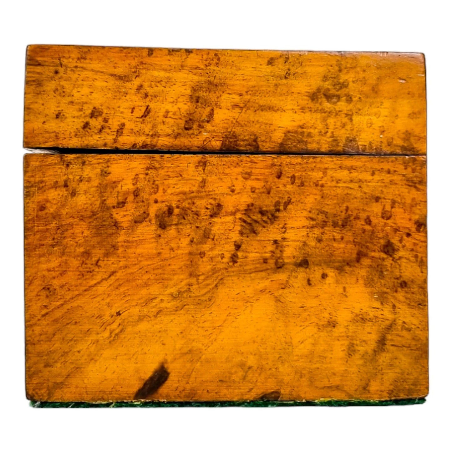 Victorian burr walnut jewellery / trinket storage box