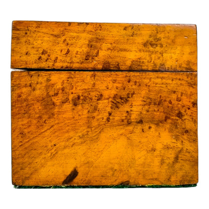 Victorian burr walnut jewellery / trinket storage box