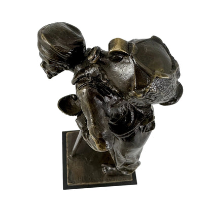 Paul Ludwig Kowalczewski bronze sculpture Arab Water Carrier, Braunlich & Langlotz