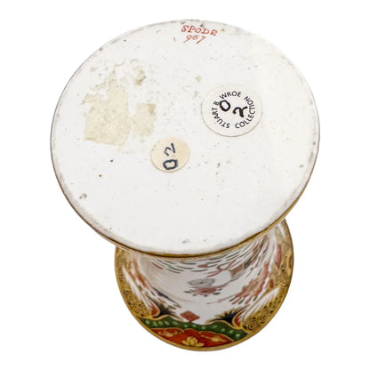 George III Spode porcelain Imari spill vase / matchpot