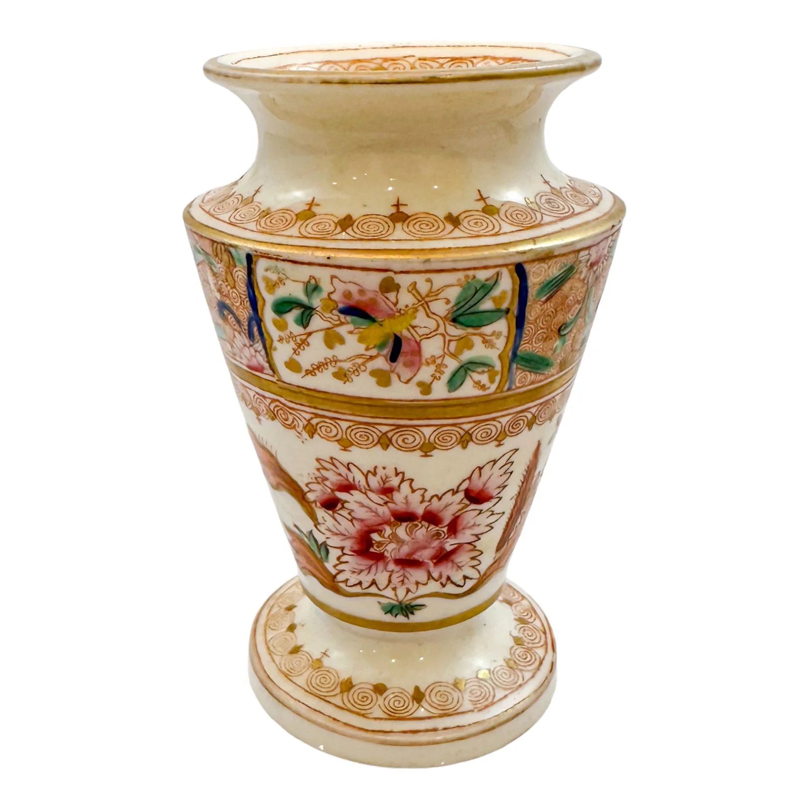 George III Spode porcelain Imari urn-shaped spill vase