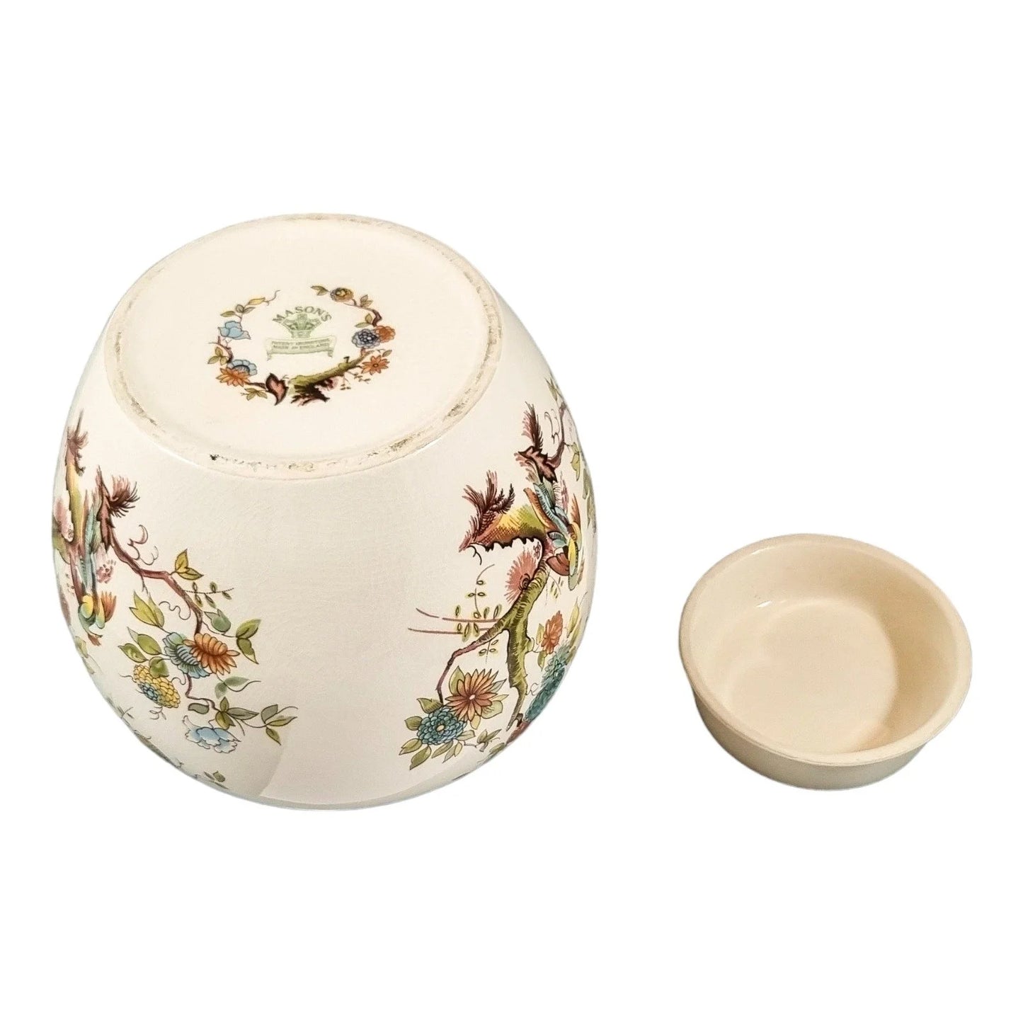Mason's Ironstone "Birds of Paradise" large ginger jar / biscuit barrel / container