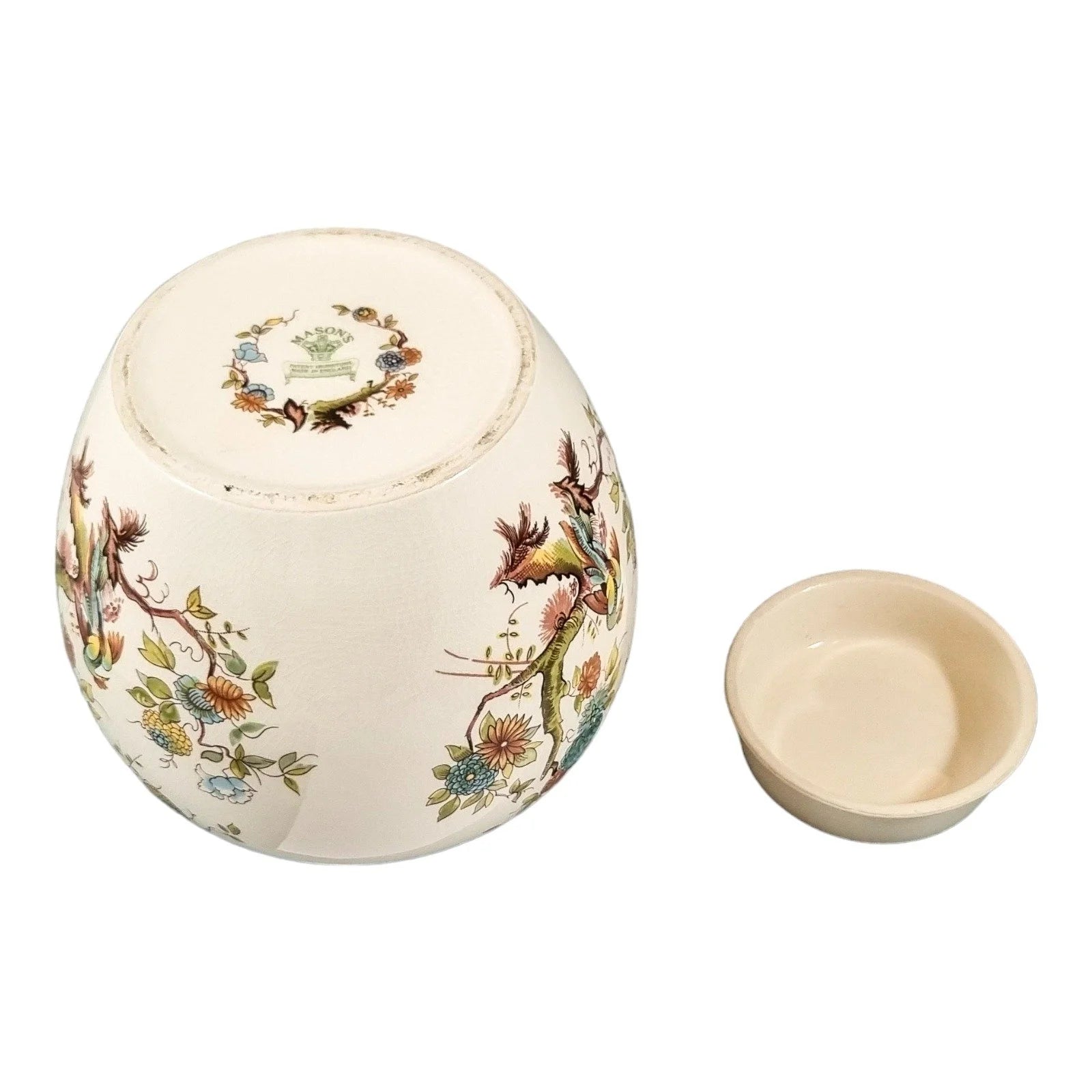 Mason's Ironstone "Birds of Paradise" large ginger jar / biscuit barrel / container
