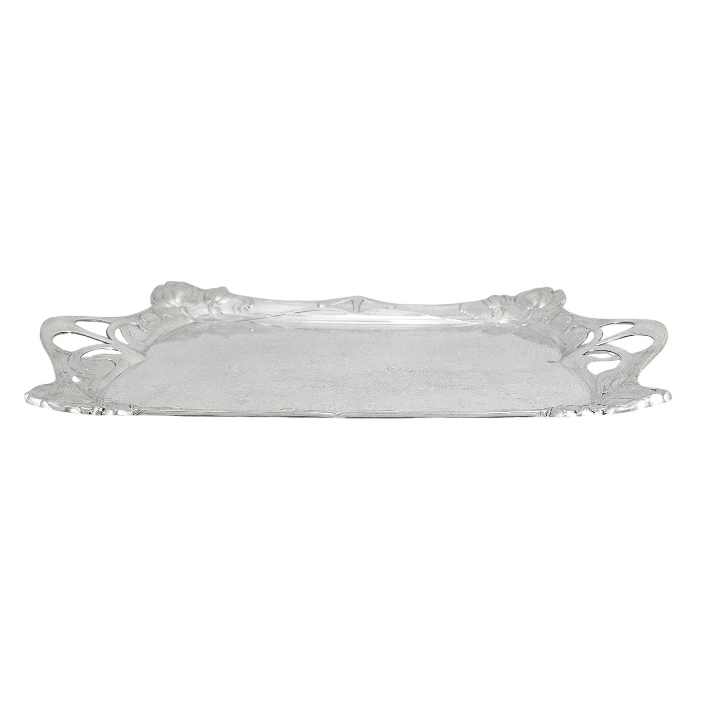 Silver plated WMF Art Nouveau Jugendstil five-piece tea and coffee set on tray