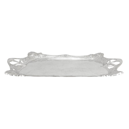 Silver plated WMF Art Nouveau Jugendstil five-piece tea and coffee set on tray