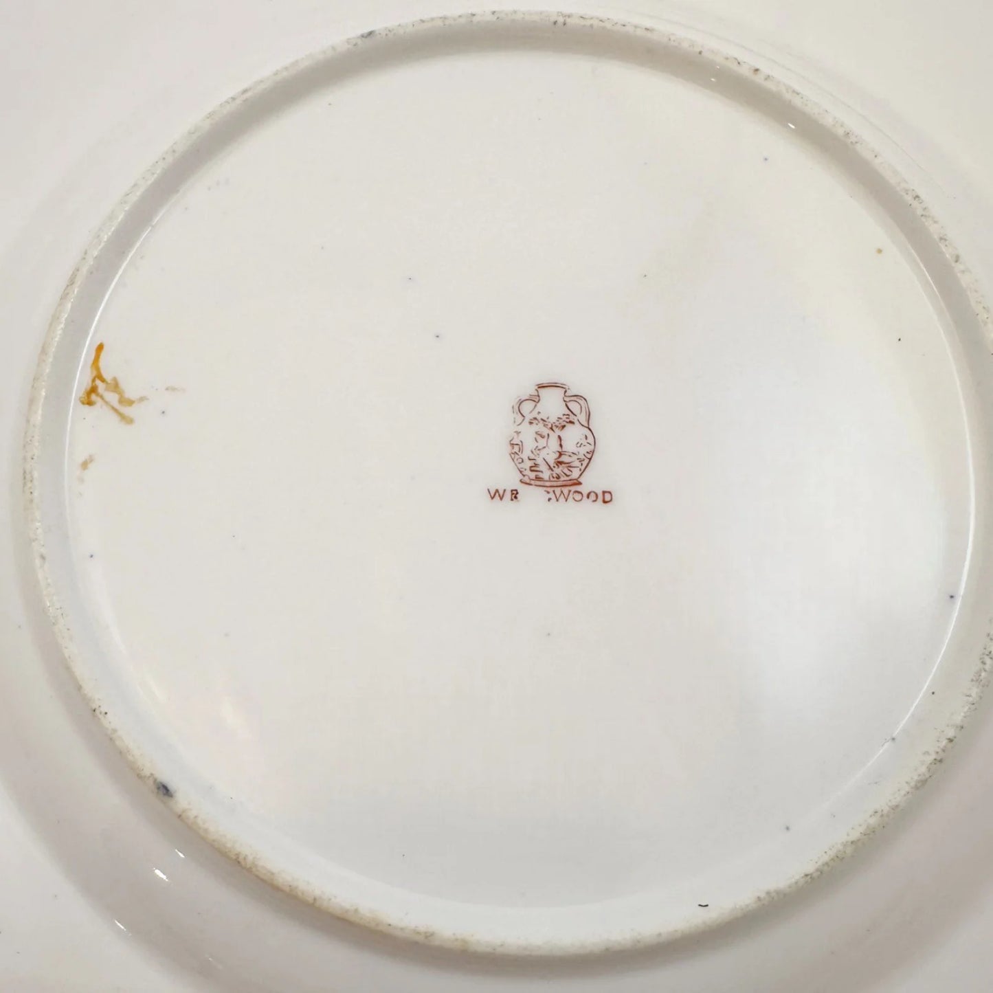 Aesthetic Movement octagonal Wedgwood porcelain plate, gilt floral and bird design