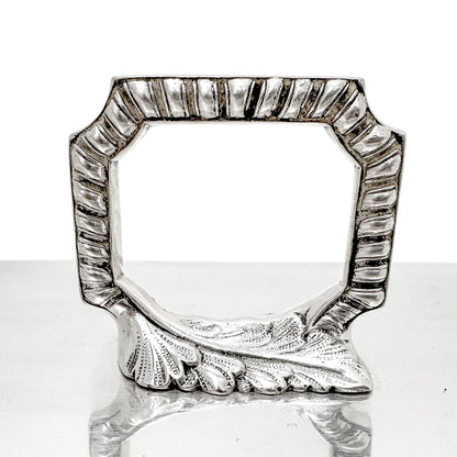 Victorian silver plated two-handled entrée / vegetable serving dish with scrolls and shells