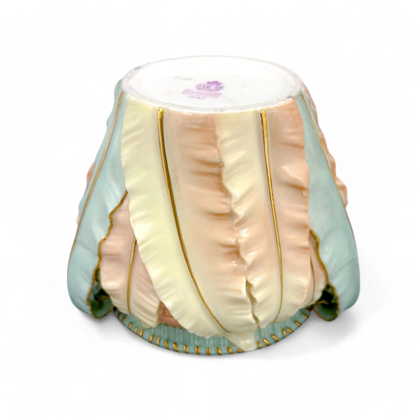 Art Nouveau Royal Worcester porcelain blush jardiniere / cache pot