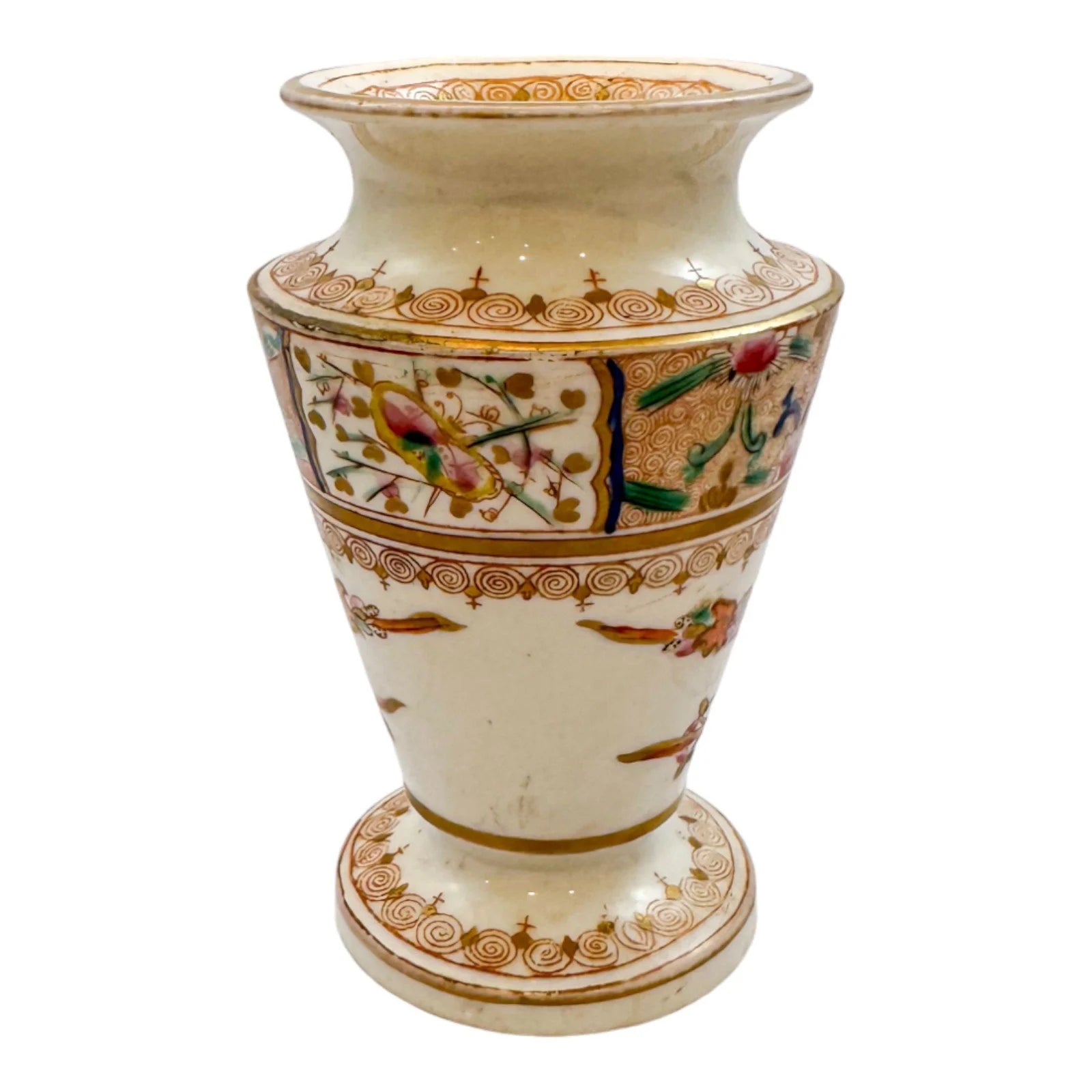 George III Spode porcelain Imari urn-shaped spill vase