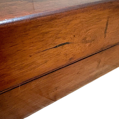Victorian rosewood campaign writing slope, secret drawers