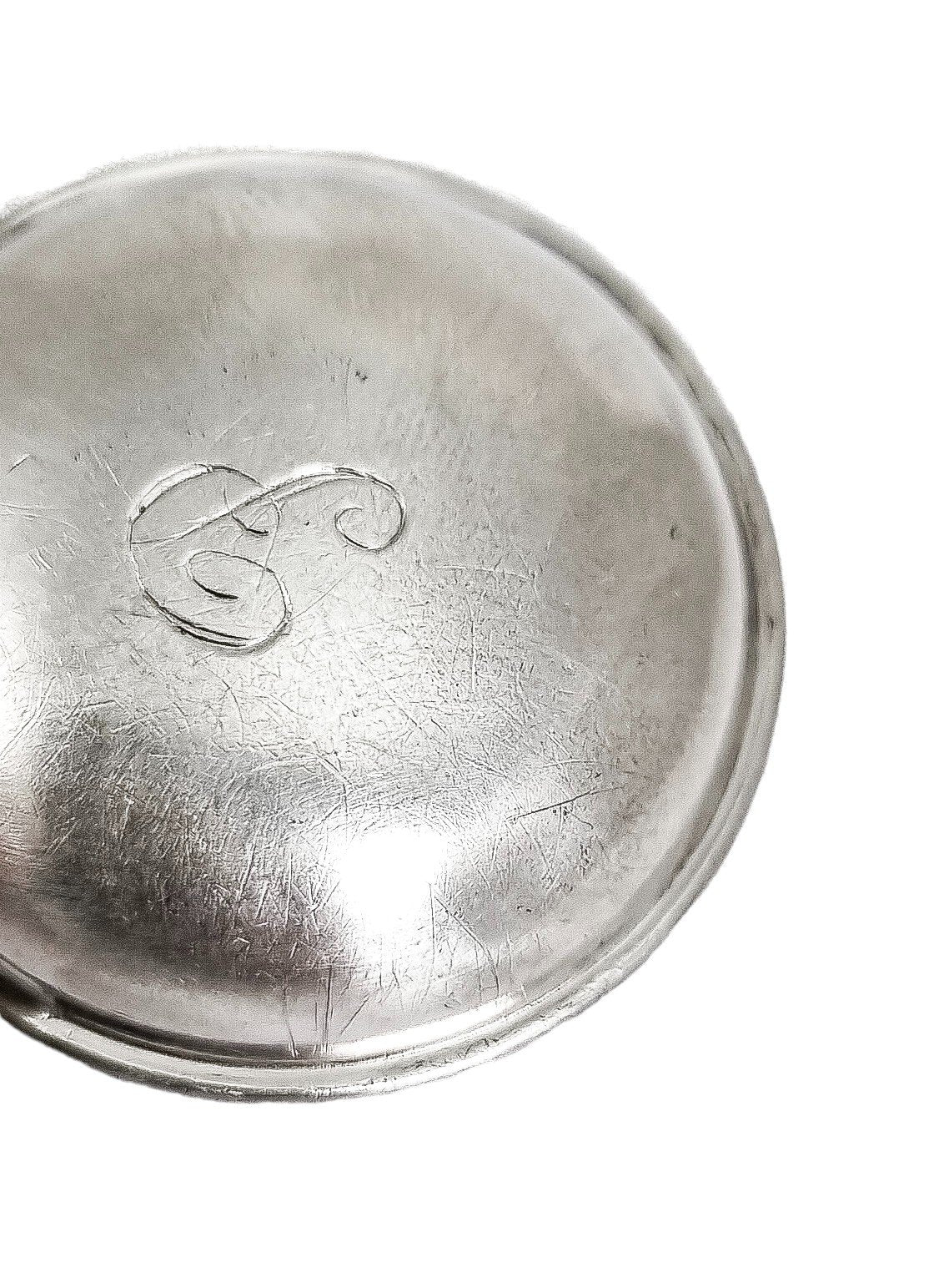 1910's USA Lunt sterling silver baby rattle teething ring