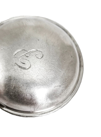 1910's USA Lunt sterling silver baby rattle teething ring