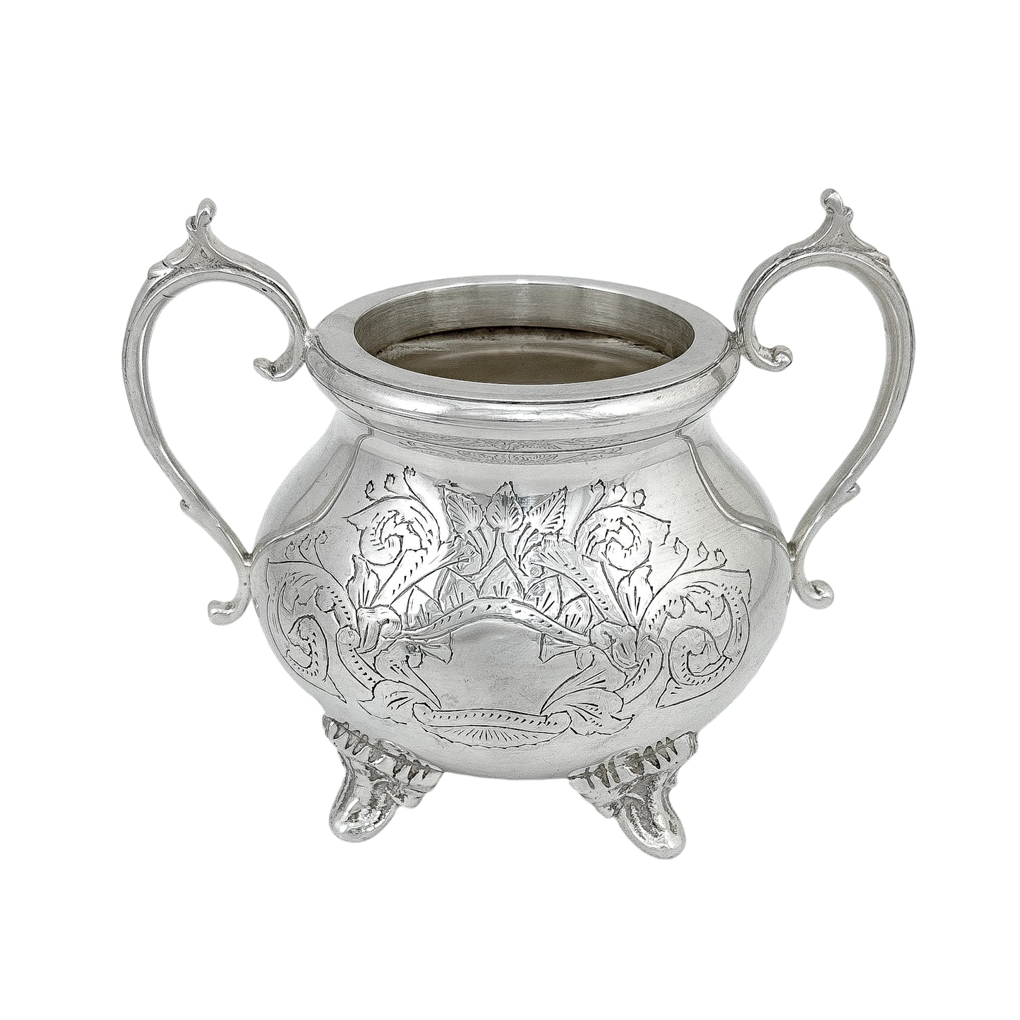 Victorian silver plated large four-piece tea and coffee set with bird finials to lids