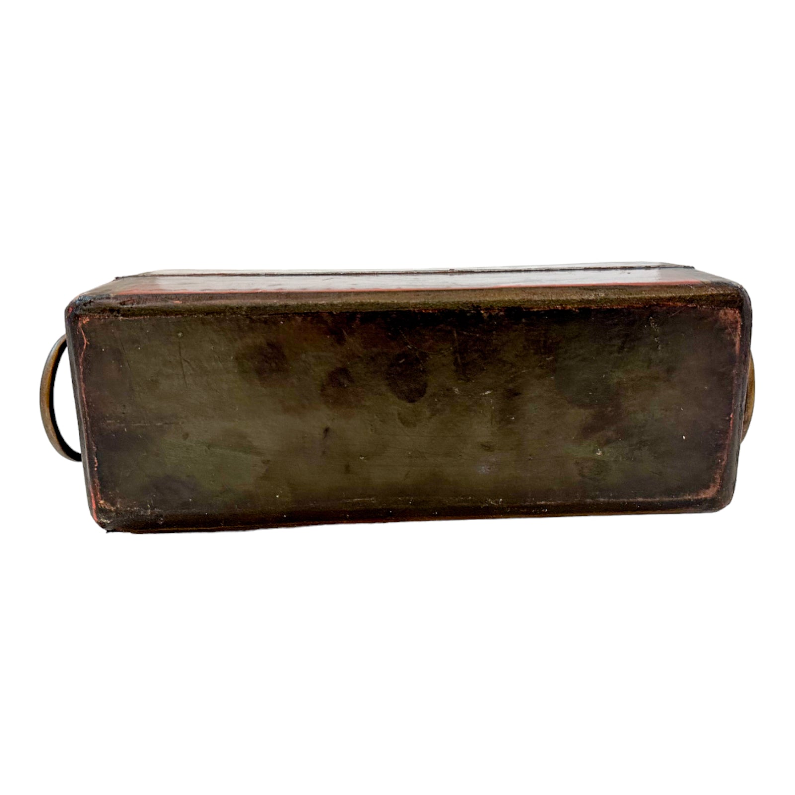 Qing Dynasty opium pillow box, phoenix decorated lid, scenes of erotica inside