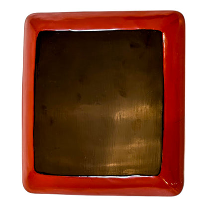 1920's Chinese Republic red lacquer cinnabar lidded box with tray