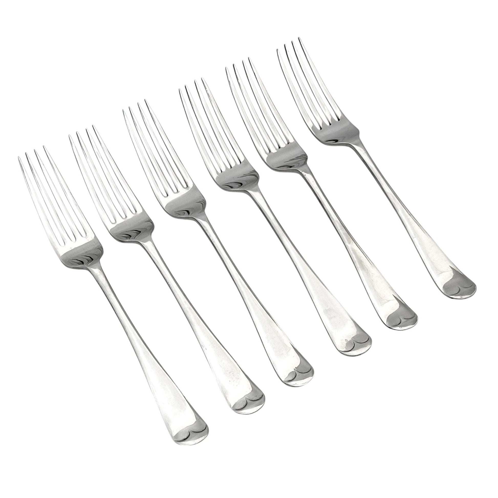 Art Deco 6 person 50 piece oak cutlery canteen full dinner set
