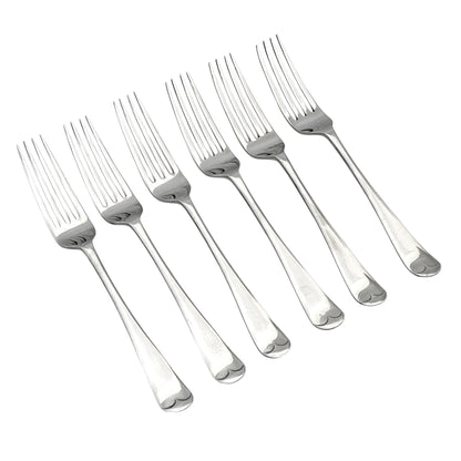 Art Deco 6 person 50 piece oak cutlery canteen full dinner set