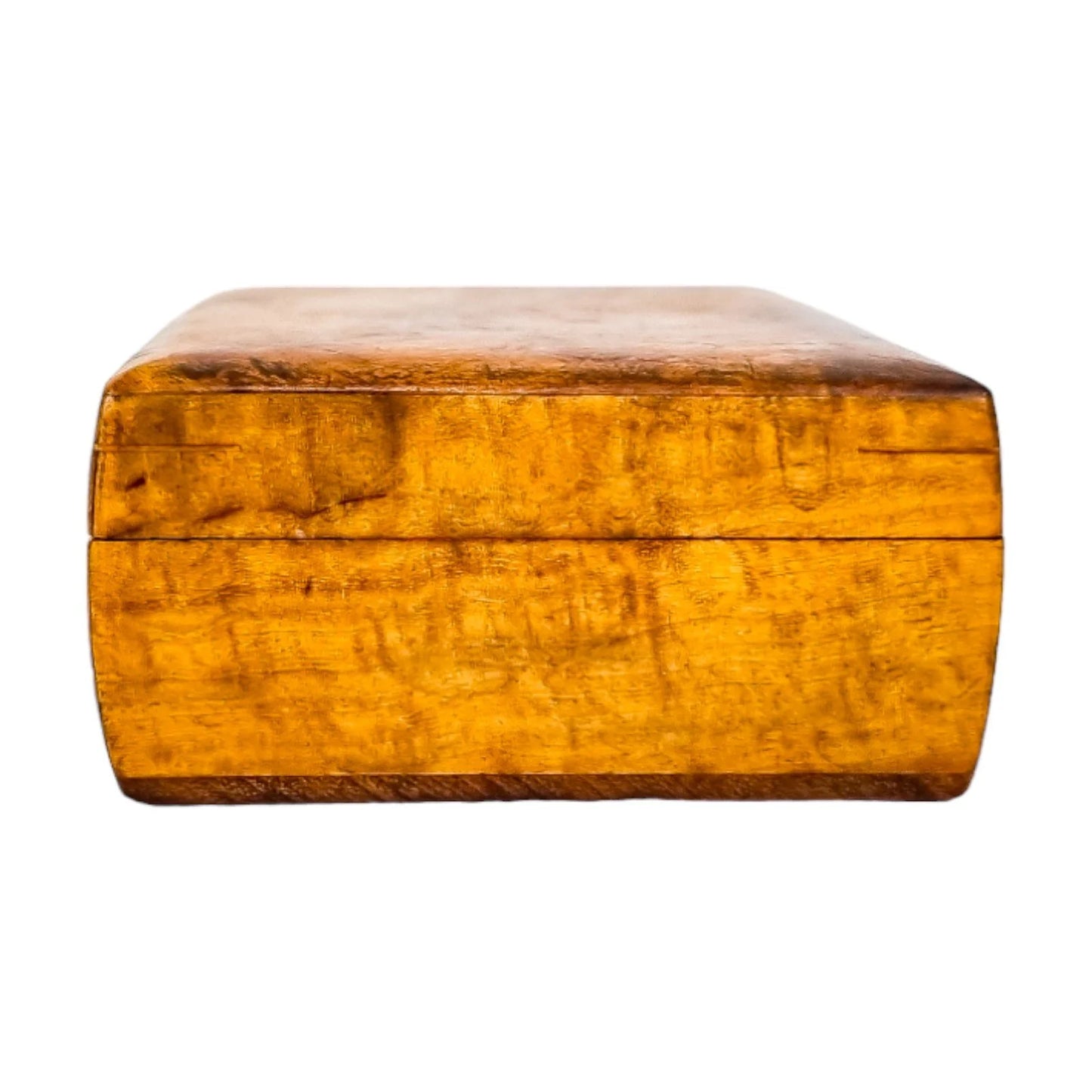 Art Deco walnut table cigarette holder / card box / vide poche