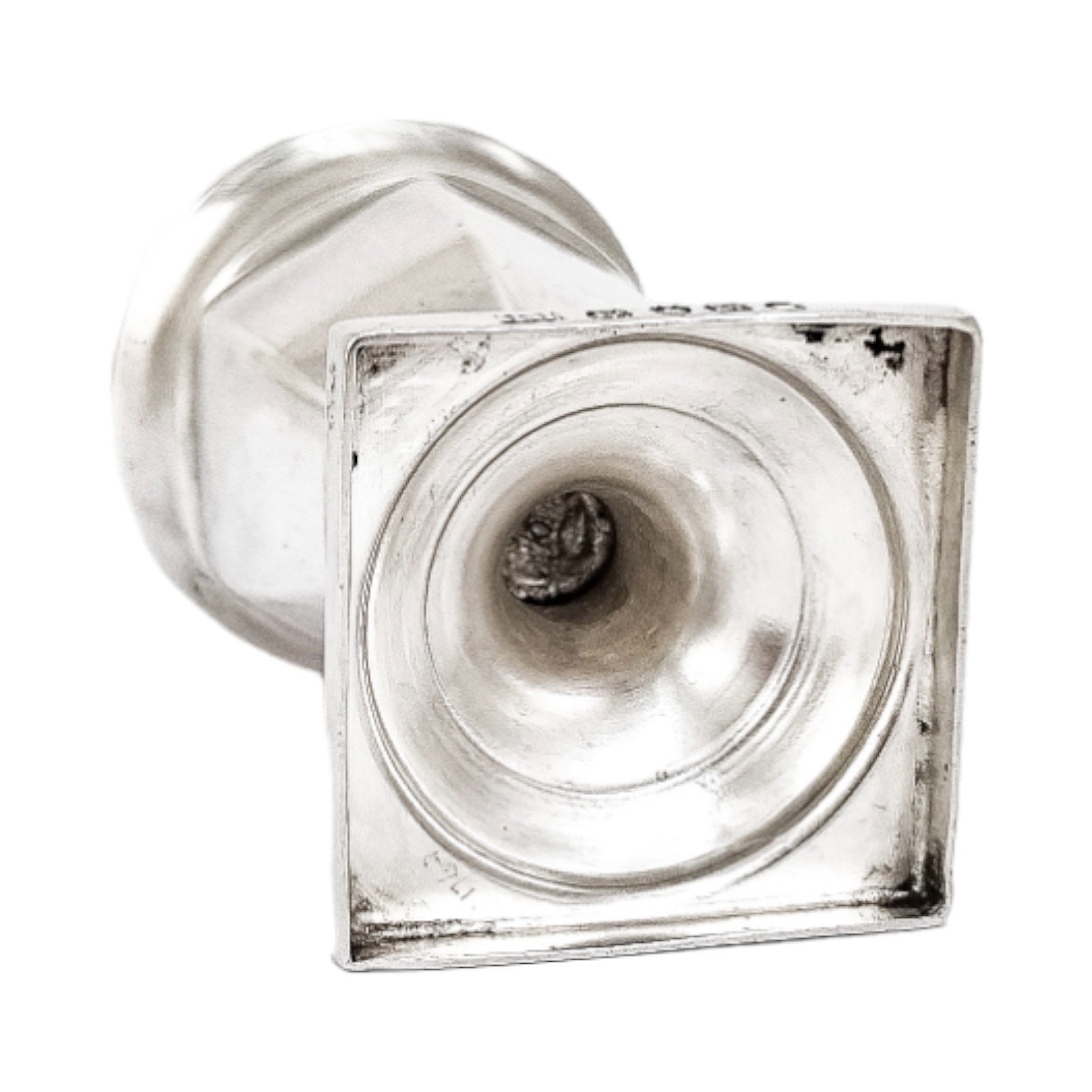 George III Thomas Johnson sterling silver sugar spice caster / muffineer, 1807